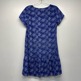 Lpb Woman Size S Women's Blue-White Pattern Shift Dress