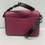 Coach Burgundy Colorblock Leather Crossbody Handbag