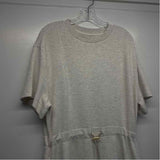 Varley Size L Women's Offwhite Tweed T-Shirt Dress