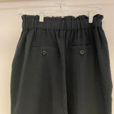 Cartonnier - Anthropologie Size S- 2/4 Women's Black Solid Cuff Capri