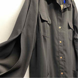 Chico's Women's Size 4-2x Black Solid Button Up Jacket