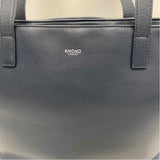 Knomo Mini Maddox Navy Leather Solid Tote Handbag