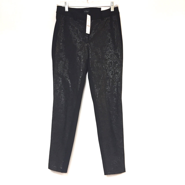 White House Black Market Size Women's Black Embossed Dress Pants Pants