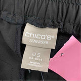 Chico's Zenergy Size 0.5- 6 Women's Black-Multi Animal Print Activewear Pants