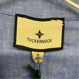 Tuckernuck Size S Women's Blue Tweed Button Up Shirt Dress