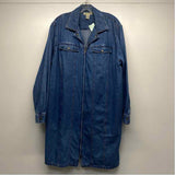 Eddie Bauer Size 2x Women's Blue Washed Shirt Dress