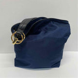 Jean Pierre Klifa Navy Fabric Solid Shoulder Handbag