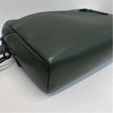 Grams28 City Pack 154 Green Leather Pebbled Crossbody Handbag