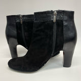 Sam Edelman Size 9 Women's Black Patchwork Heel Booties