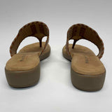 Rialto Comfort Size 8 Women's Brown Solid Camel Toe Sandals