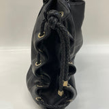 Michael Kors Black Leather Pebbled Hobo Handbag