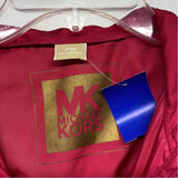 Michael Kors Women's Size M Pink Solid Zip Up/Hoodie Jacket