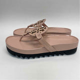 Tory Burch Size 8 Women's Pink Solid Camel Toe Sandals
