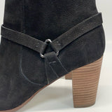 Cole Haan Size 9 Women's Black Animal Print Zip Up Booties