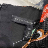 White House Black Market Size XS Women's Black-Multi Floral Sheath Dress