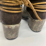 Freebird by Steven Size 6 Women's Olive Distressed Ankle Booties