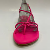 Anthropologie Size 6 Women's Hot Pink Solid Strappy Sandals