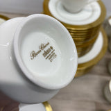 Mikasa Gold-White Bone China Dinnerware w Gold Encrusted Band