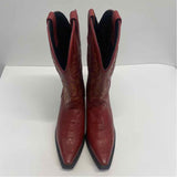 Laredo Size 7 Women's Red Embroidered Western Boots