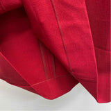 M.M.Llafleur Size 4-XS Women's Red Solid Fit And Flare Dress