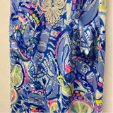 Lilly Pulitzer Size 4-S Women's Blue-Multi Pattern Shift Dress