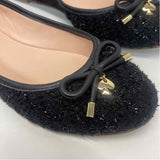 Kate Spade Size 8.5 Women's Black Shimmer Ballet Flats Shoes