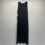 Beyond Yoga Size L Women's Black Washed Maxi-Sleeveless Sheath Dress