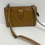 Frye Caramel Solid Leather Crossbody Handbag