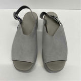 Camper Size 38-7.5 Women's Light Gray Solid Slingback Sandals