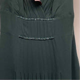Anne Klein Size 8-M Women's Dark Green Solid Fit And Flare Dress