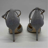 Badgley Mischka Size 10 Women's Silver Shimmer High Heel Shoes