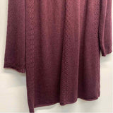 Max Studio Size M-L Women's Burgundy Solid Sweater Dress