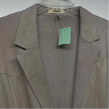 Jakett Women's Size L Tan Solid Blazer Jacket