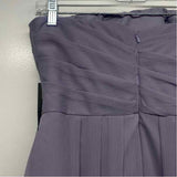 White By Vera Wang Size 6-S Women's Periwinkle Solid Strapless Dress
