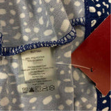 Title Nine Size Xl Women's Navy-White Pattern T-Shirt Dress