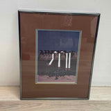 Silver Metal Hanging Framed Native American Art El Camposanto by Amado Pena Jr.