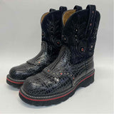 Ariat Size 7 Women's Black-Red Animal Print Western Boots