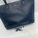 Knomo Mini Maddox Navy Leather Solid Tote Handbag