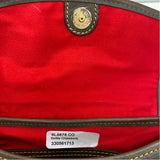 Dooney & Bourke Florentine Dottie Taupe Leather Solid Crossbody Handbag