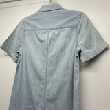 Adriano Goldschmied Size M Women's Light Blue Washed Button Up Dress