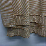 Soft Surroundings Size Xl Women's Brown-White Stripe Crew Neck Long Sleeve Top