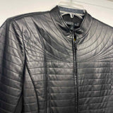 Lafayette 148 Women's Size 8-M Black Solid Zip Mock Neck Jacket