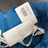 JJ's House Size XS Women's Blue Embellished Mesh Fit And Flare Dress