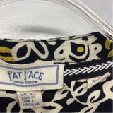 Fat Face Size XS Women's Black-Multi Pattern Fit And Flare Dress