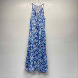 Tommy Bahama Size XS Women's Blue-Multi Pattern Maxi Dress