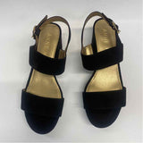 Anne Klein Size 7.5 Women's Black Solid Strappy Sandals