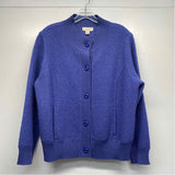 Appleseed's Women's Size L Blue Solid Button Up Jacket
