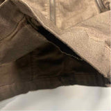 Montanaco Women's Size L Brown Solid Zip Up Jacket