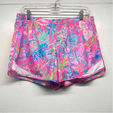Lilly Pulitzer Luxletic Size M Women's Pink-Multi Pattern Pull On Shorts