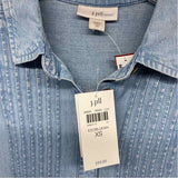 J.Jill Size XS Women's Light Blue Shirt Dress